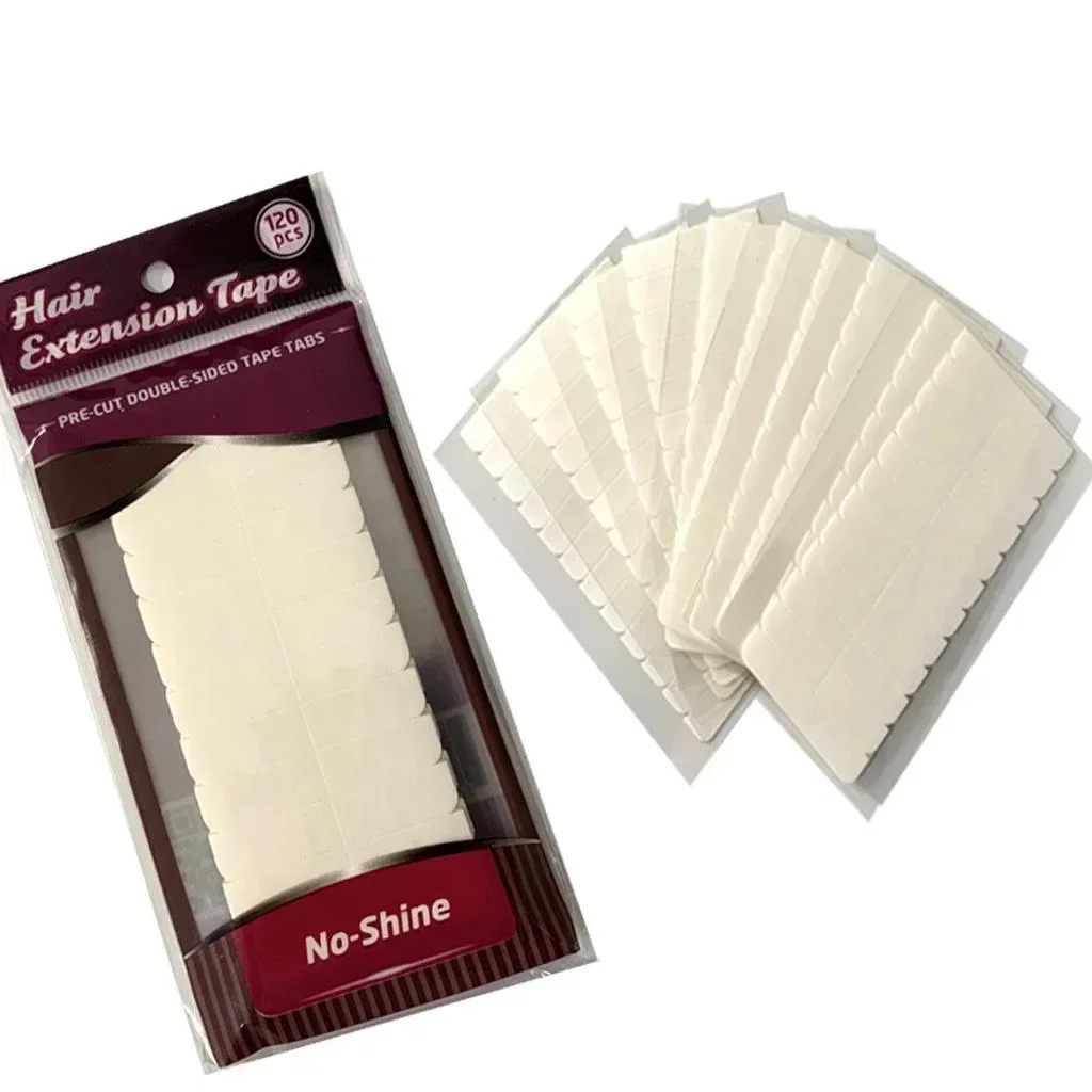 

120Pcs Walker Tape Double-Sided Hair Extension Tape No Shiny Hair Replacement Tape for Tape-In Hair Extensions