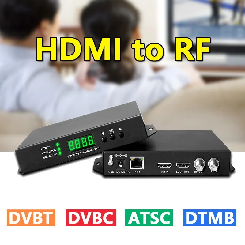 Single-channel high-definition encoding HDMI to DTMB modulator AV digital television system ATSC, DVBT, DVBC