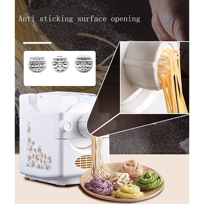 Household Pasta Machine Fresh Pasta Machine Fully-Automatic Noodle Making Machine Electric Noodle Cutter Dough Machine