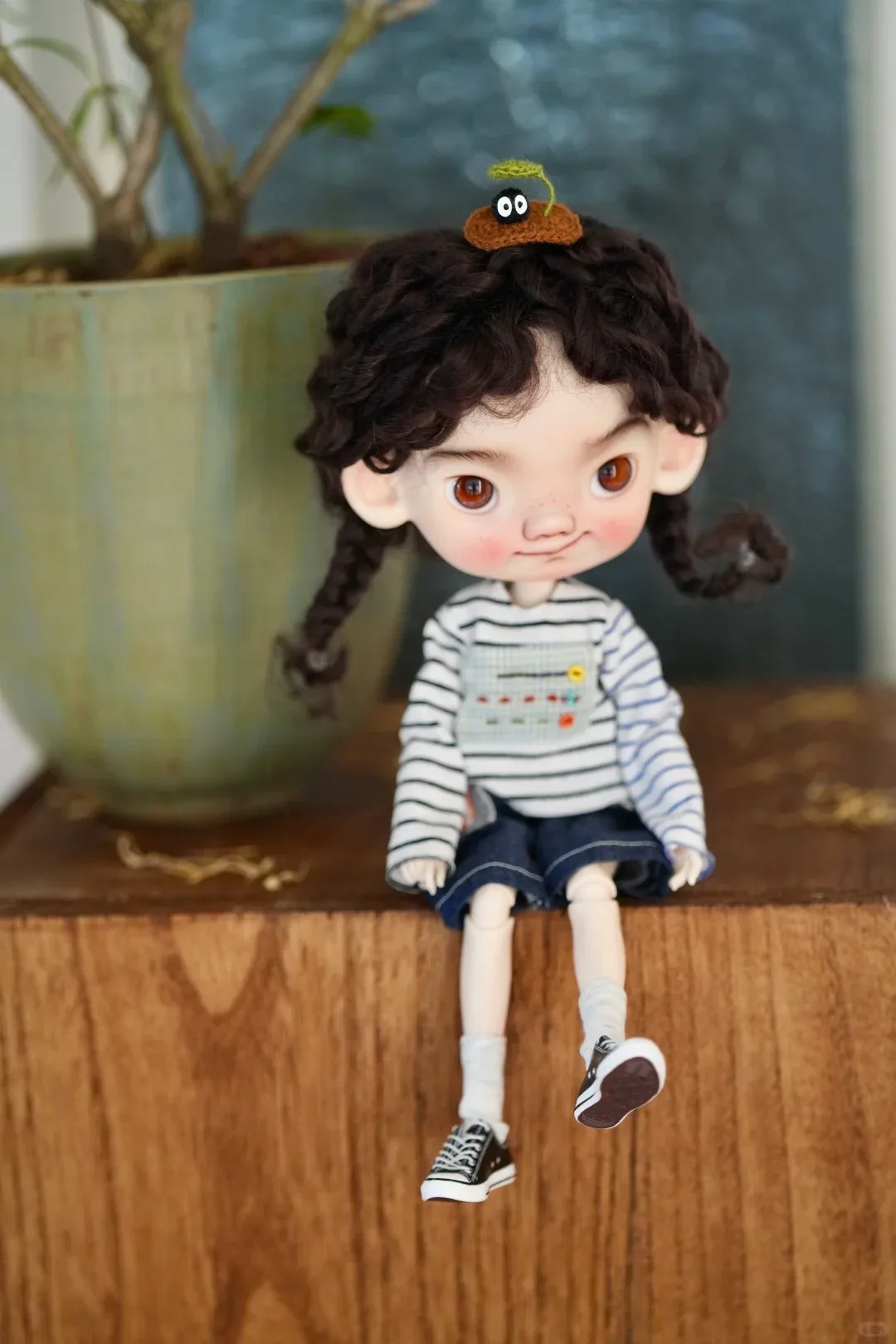 New BJD doll 1/6-zhuzhubao large head series doll resin material DIY makeup doll model toy Multiple Free shipping from stock