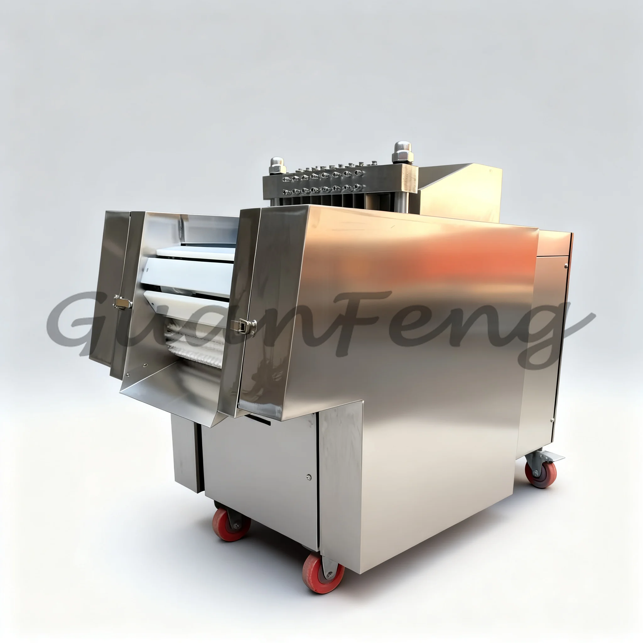 Commercial Automatic Frozen Beef Block Slicer, Multifunctional Meat Cutter for Pork, Chicken and Fish Processing