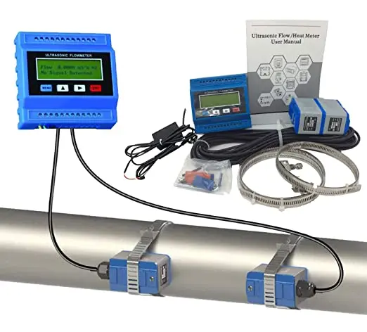 TUF-2000B Clamp On Insertion Wall Mount Type Ultrasonic Flow Meter