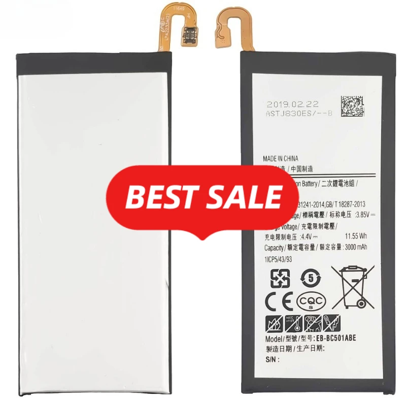 EB-BC501ABE for Samsung C501/C5Pro/C5010 Phone Battery  High Quality High Capacity Replacement Bateria Grade A Cell with Tools