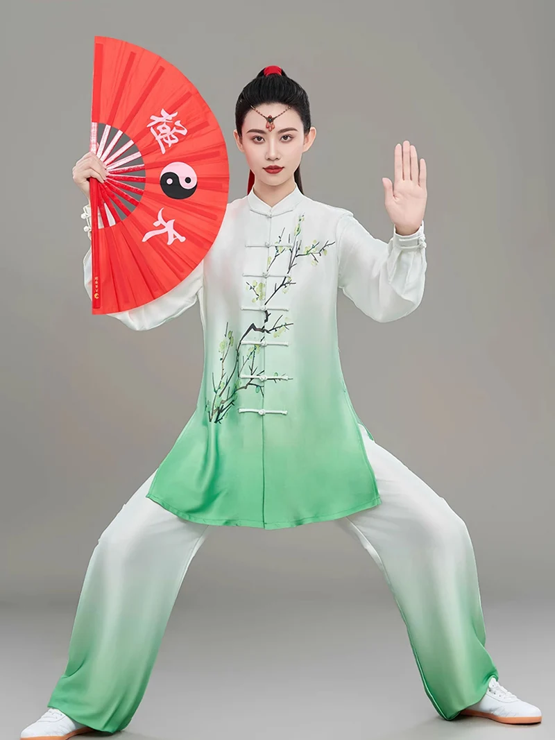 Ethereal Style Tai Chi Suit - Premium Women's Baduanjin Uniform with Elegant Design, Unisex Performance Kung Fu Wear - Image 4