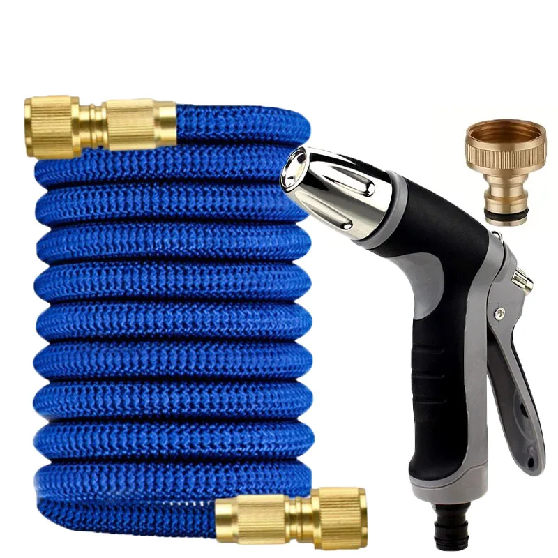 

Garden Telescopic Irrigation Set With High-Pressure Car Wash Water Gun, Adjustable Metal Nozzle, 1/2 Connector, Garden Tools
