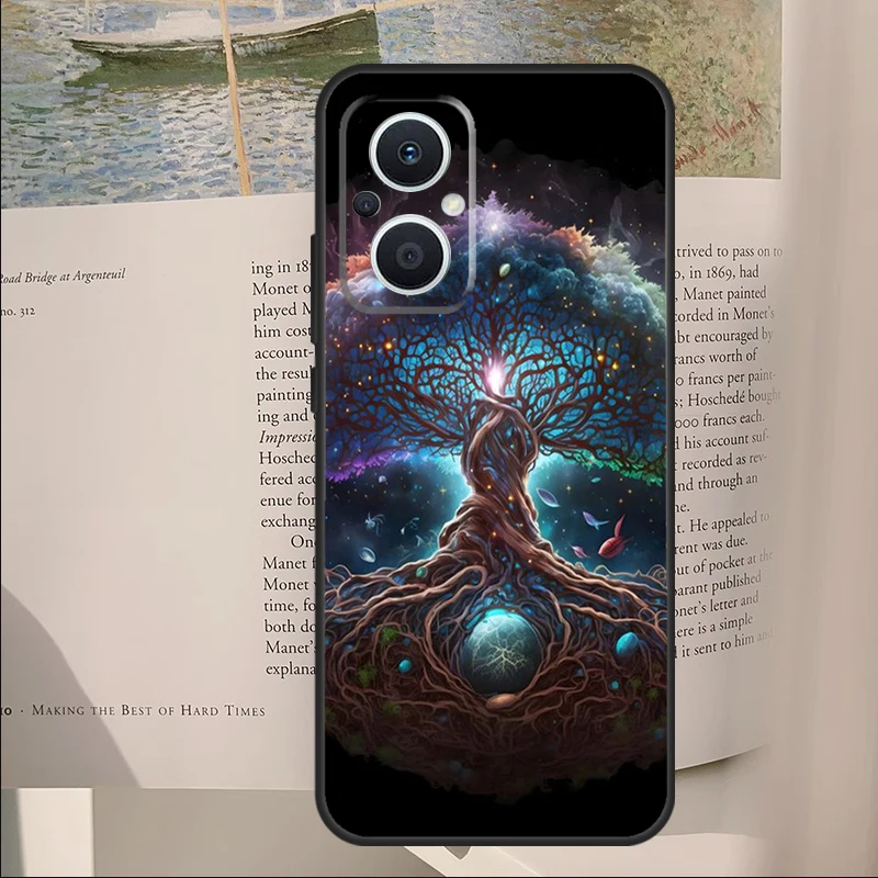 Tree of Life Space Galaxy Stars For OPPO Reno 8T 4Z 5Z 2Z 3 4 5 6 7 8 Lite Case For OPPO Find X5 Lite X2 X3 Neo X6 Pro