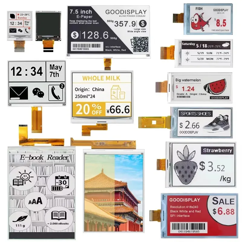Fotografia 5: Etiquetas Eletrônicas de Prateleira de 7,5 Polegadas com Módulo E Ink 800x480