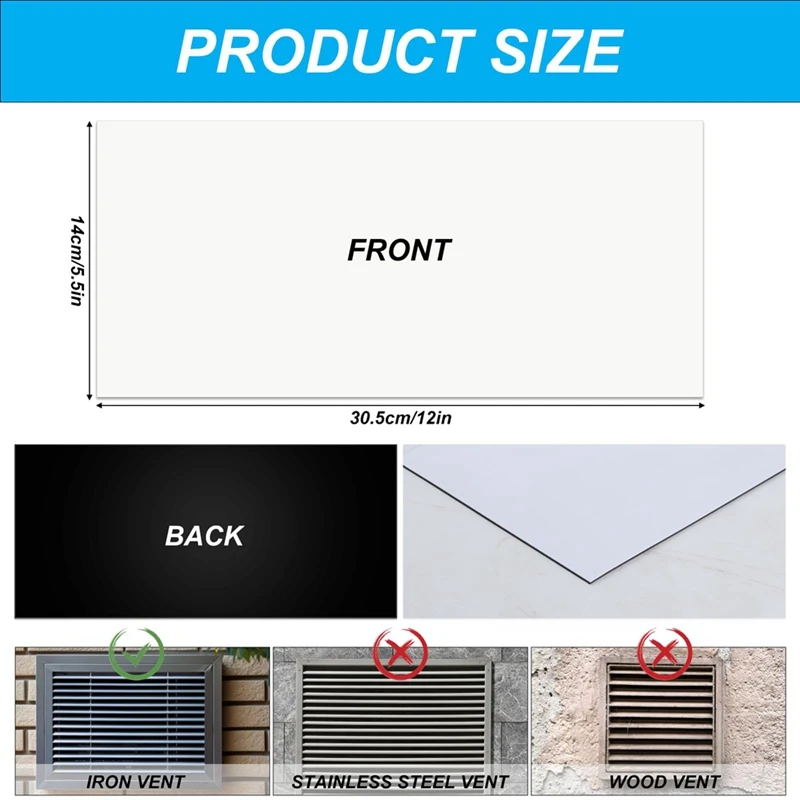 바닥 벽 천장용 마그네틱 벤트 커버, 가정용 HVAC 전원 벤트 커버, AC 벤트 커버, 4 개