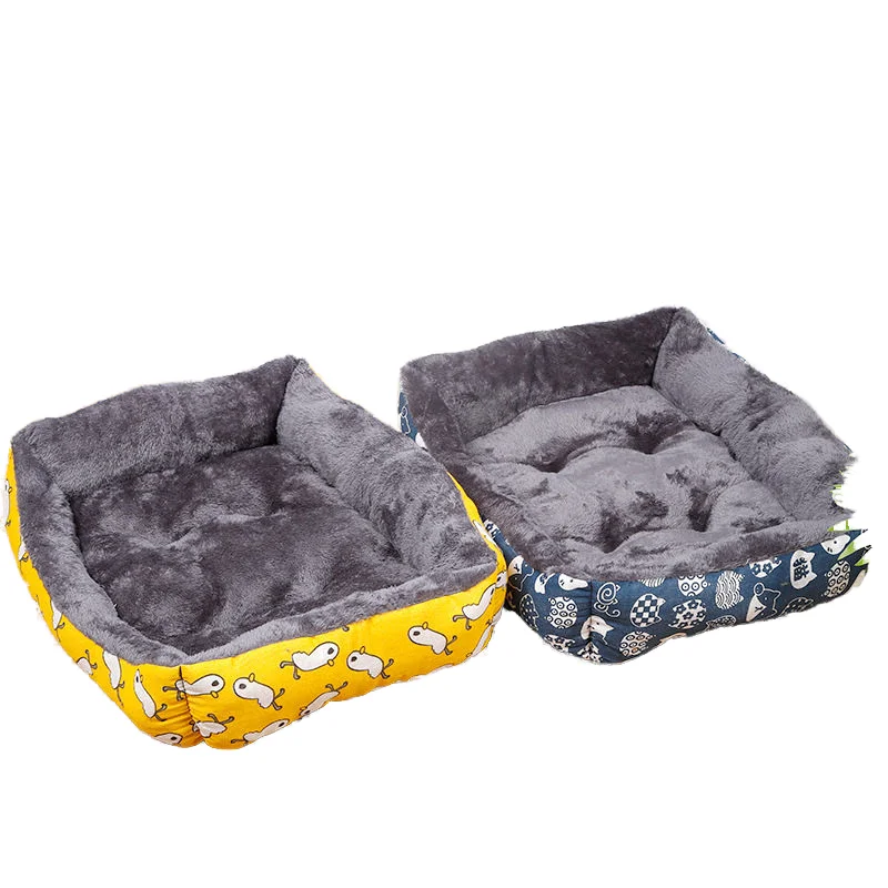 

Fluffy Thick Arctic Fleece Pet Bed for Cats Dogs Comfortable Warm Soft Bed Made Cotton Animal Print Pattern