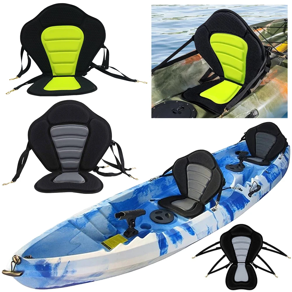 Paddle Board Seat Adjustable Kayak Seat with Detachable Storage Bag SUP Canoe Backrest Seat for Kayaking Canoeing Rafting Boat