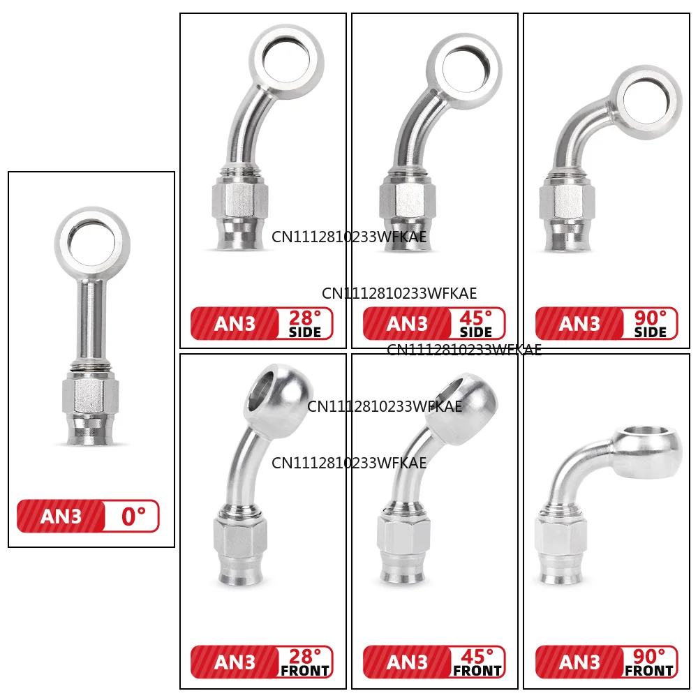 Stainless steel ferrule hose fittings for motorcycles, hydraulic brake YouTube ferrule fittings 10mm HR071