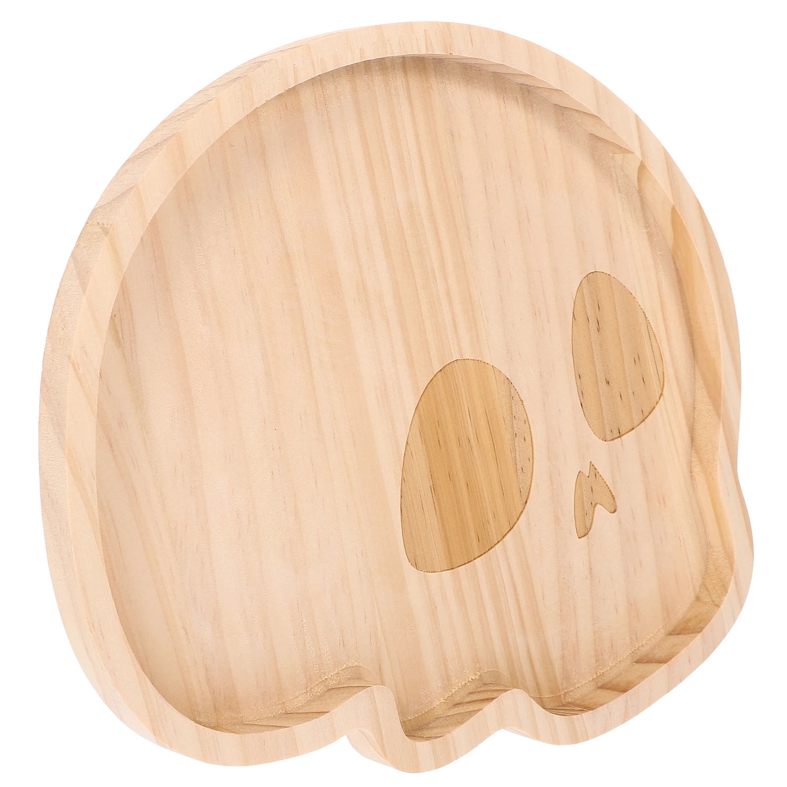 

Wooden Skull Tray for Skull Head Snack Dish Halloween Snacks Fruits Cakes Portable Food Plate Reusable Serving