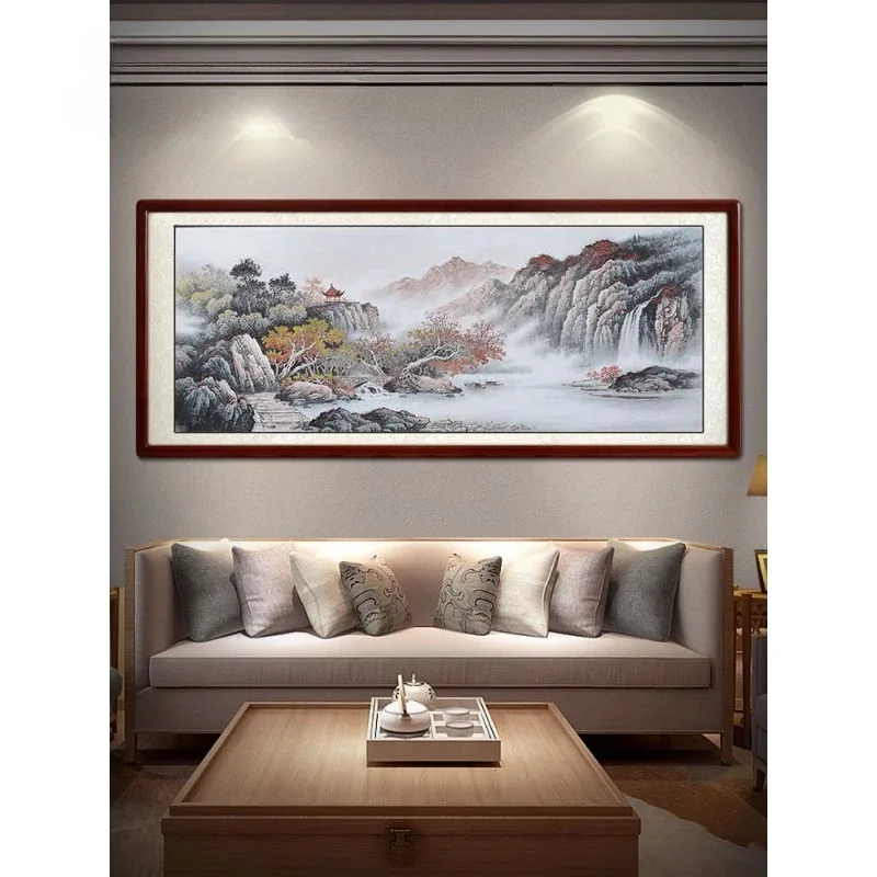 Chinese painting landscape painting, new Chinese living room calligraphy and painting, decoration