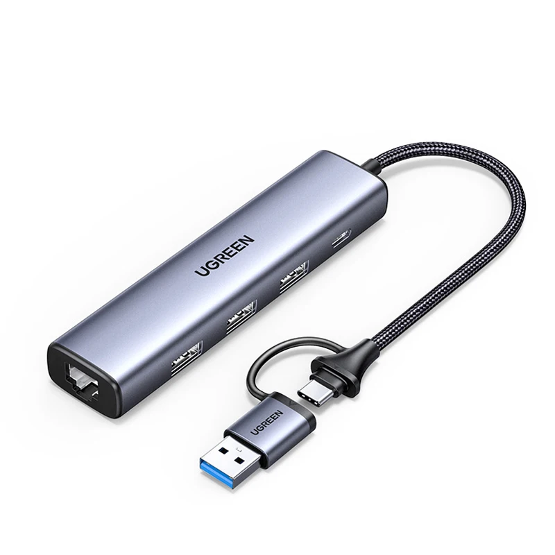 ugreen-cm475-usb-a-c-イーサネットアダプター-5-in-2-usb-c-ハブ-イーサネット-3-usb-30ポート-ギガビットrj45-プラグアンドプレイ-コンピューター用