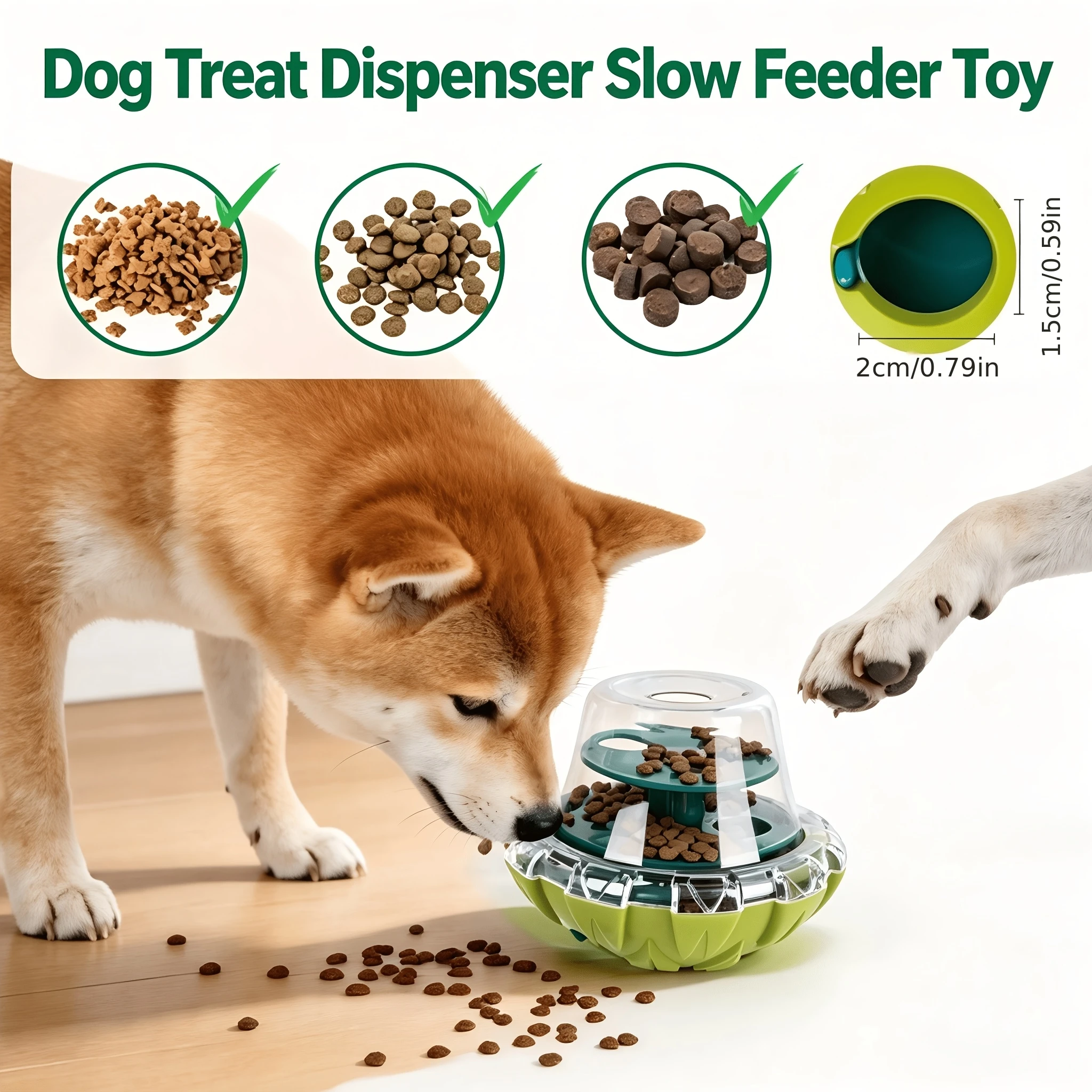 Wobble Treat Dispensing Toy, I - огляд і ціна Dog Puzzle Feeder Toy