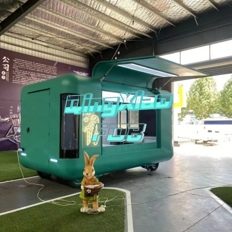 Customized  Commercial Food  Trailers from China  Barbecue Street Food Kiosks Mobile  Clothing Store Cart FOB China CE Certified