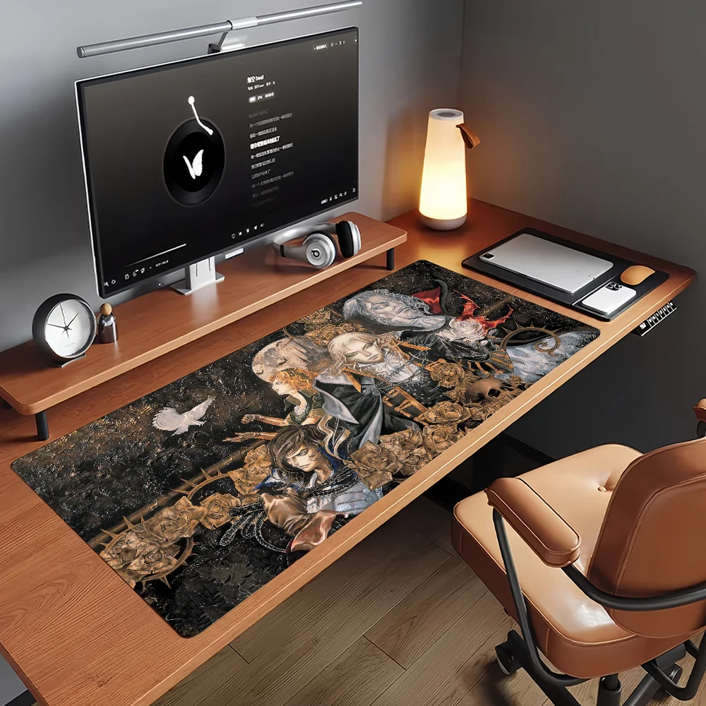Game C-Castlevania Mouse Pad Non-slip Rubber Gamer Balance Computer Mat Decoracion Deskmat Laptop Office Large