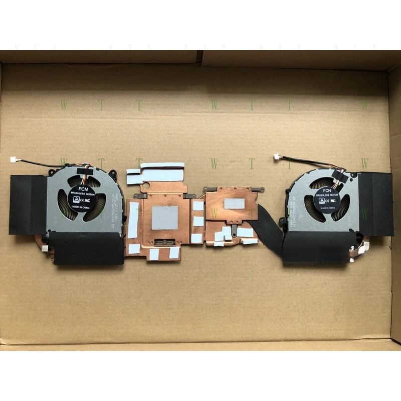 

TT Original for CLEVO PC70DN2 FMKL FMKK CPU+GPU COOLING FAN HEATSINK 6-31-PC70N-102