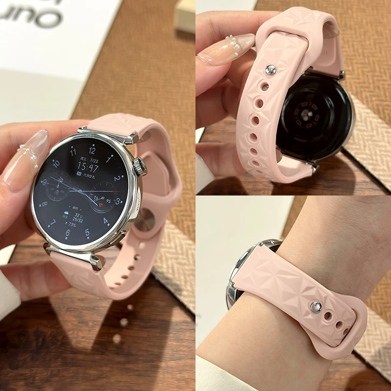 18mm Frauen Armband für Huawei Uhr GT5 41mm GT5 Pro 46mm Sport Silikon Atmen Strap Armband für Huawei Uhr GT4 41mm Band