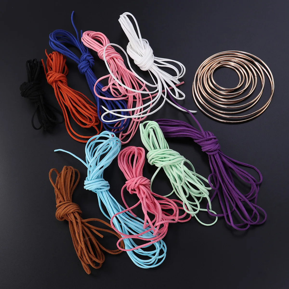 

20 pcs Metal Rings For Dream Catcher Macrame Projects Durable Round Hoops Smooth Surface Wrap With Fabric String Ribbon Gold