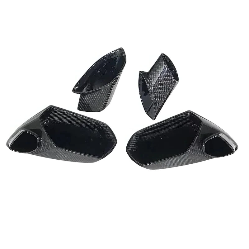 

Dry Carbon Fiber Car Rearview Mirror Bright Black Rearview Mirror Cover L P700 Side