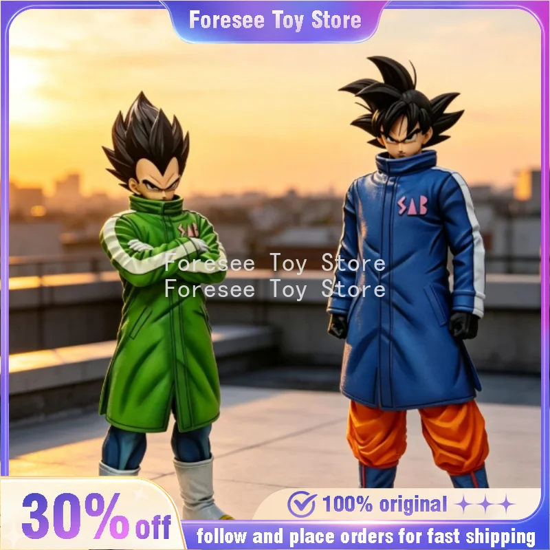 28-30cm Neue Anime Dragon Ball Z Super Saiyan Schneeanzug Vegeta Son Goku Modell PVC Sammelfiguren Desktop-Dekoration Spielzeug Geschenke