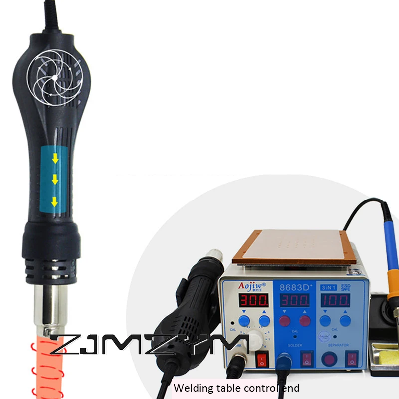 3 in 1 LCD Digital Hot Air Iron Separator soldering iron Best Soldering Station