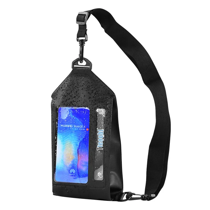 

3pcs Women Men Unisex PVC Clear Waterproof Touch Screen Sport Crossbody Bag