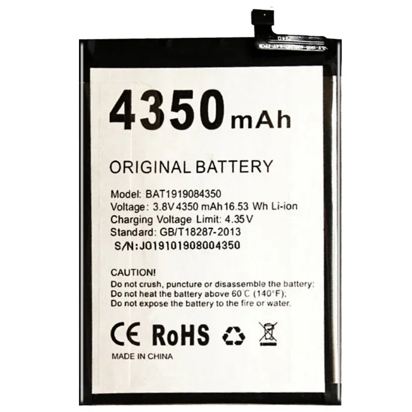 BAT1919084350 4350mAh Replacement Mobile Phone Battery For DOOGEE N20 N20Pro N20 Pro High Quality Smartphon Batteries