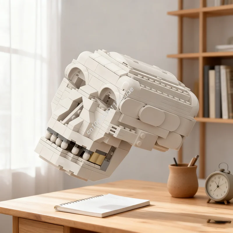 

487pcs MOC Skull Creator 3 1ed Model Building blocks Christmas gifts Construction Assemble DIY creative toys idea Education Kids