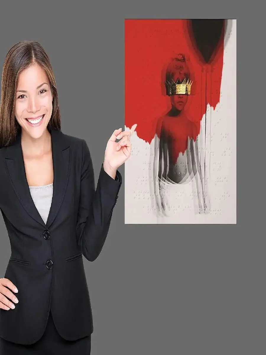 ريهانا المغني المشارك يطبع الرسم على لوحات القماش الجدارية للعائلة الحديثة غرفة المعيشة ديكور المنزل #2