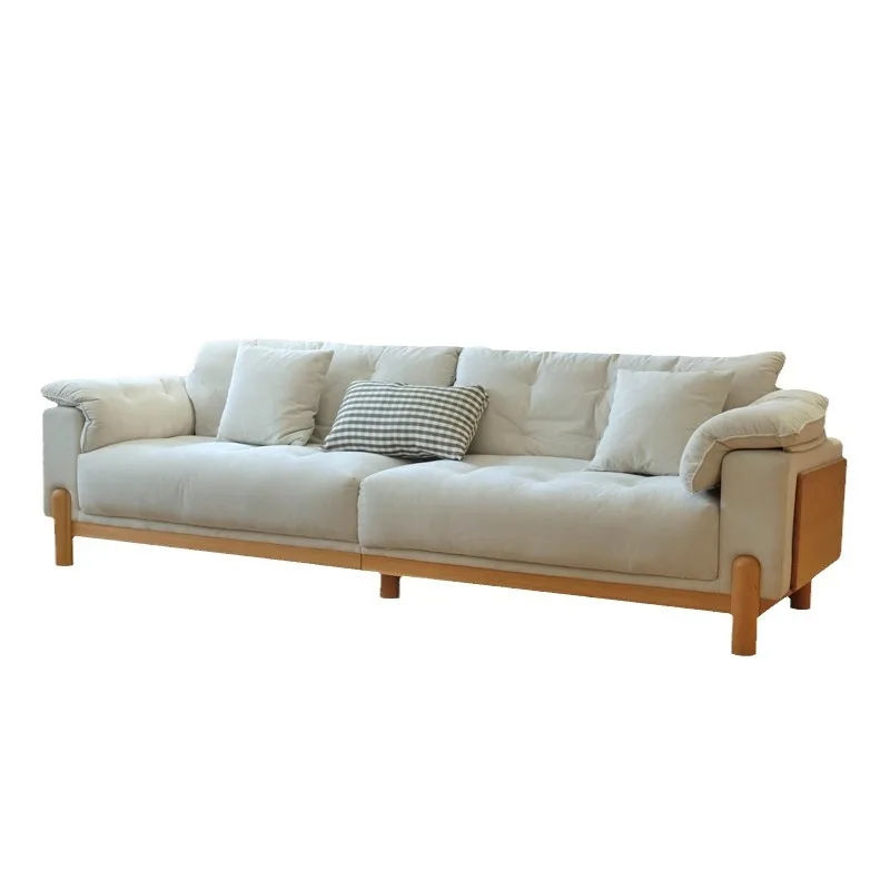 

Cream wind cherry wood Nordic removable and washable small apartment Japanese cloud light luxury