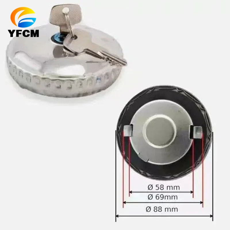Excavator Parts 308069 308710 4821320 1315785 58mm Fuel Tank Cap for Mercedes Benz Truck