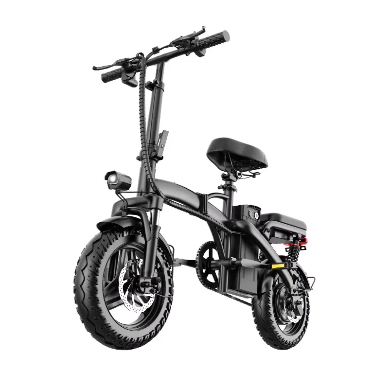 

ZUIMI Hot Selling 400W Mini Electric City Bike 14-Inch Folding Adult Battery-Powered Scooter Steel Frame 48v Voltage Motor Power