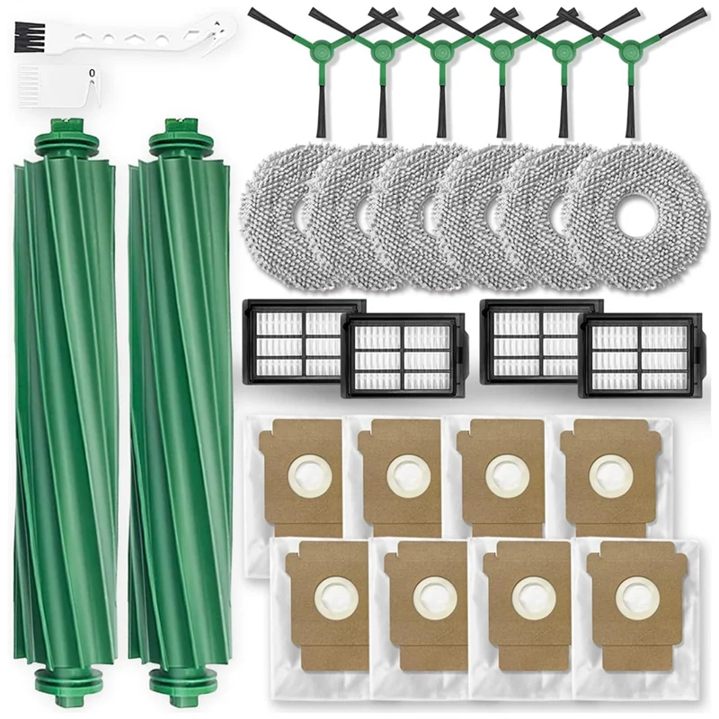 

【GRATEFUL】28 шт. для робота-пылесоса Irobot Roomba Plus 405 Combo/Plus 505 Combo: основные и боковые щетки, фильтры, насадки для влажной уборки, мешки для сбора пыли