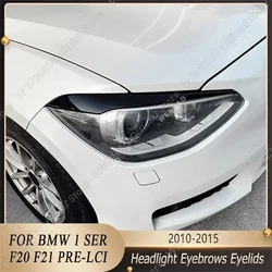2pcs ABS Gloss Evil Headlight Eyebrows Eyelid For BMW F20 F21 1 Series 116i 118i 120d 120i 125i M135i 2011-2015 Pre-Lci Tuning