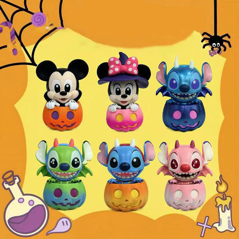 

Pumpkin Version Mickey Mouse Blind Box, Halloween Cosbi, Fashion Game, Mini Surrounding Figure, Christmas Desktop Gift Toy