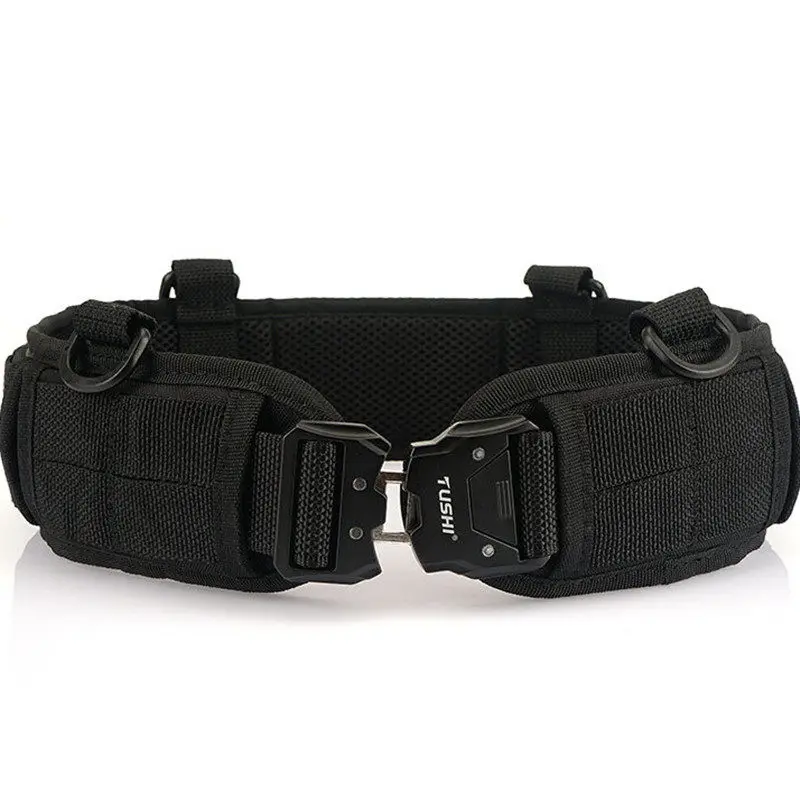 Tactical Outdoor Belt Alloy Buckle System Military Fans CS Tactical Training Fishing Cycling Tactical Waist Cover