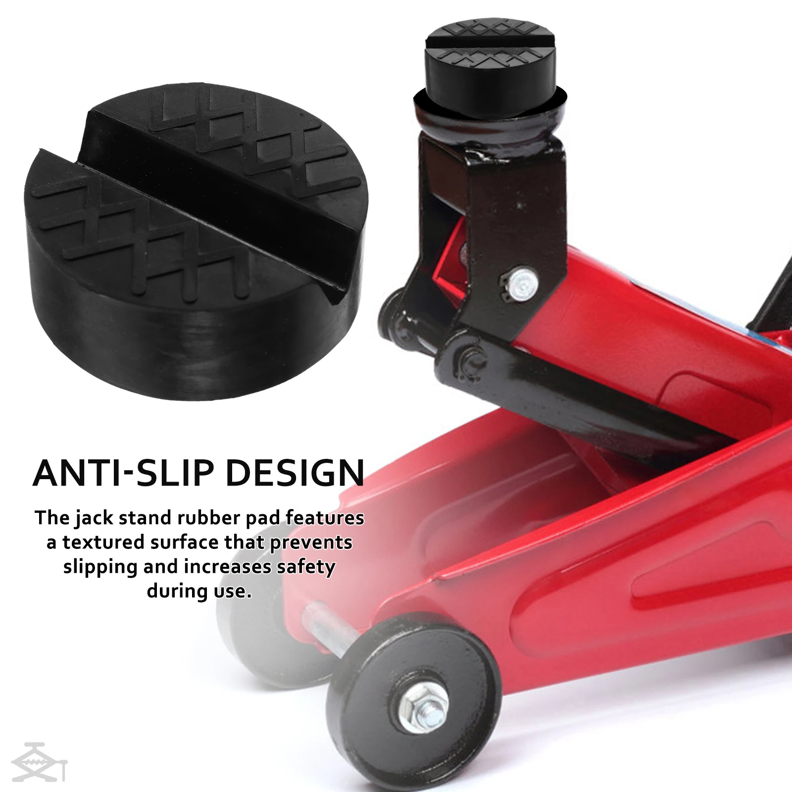 

4 Pcs Jack Stand Car Protector Pad Floor Pads Heavy Duty Lift Frame Cradle Bracket Rubber Auto