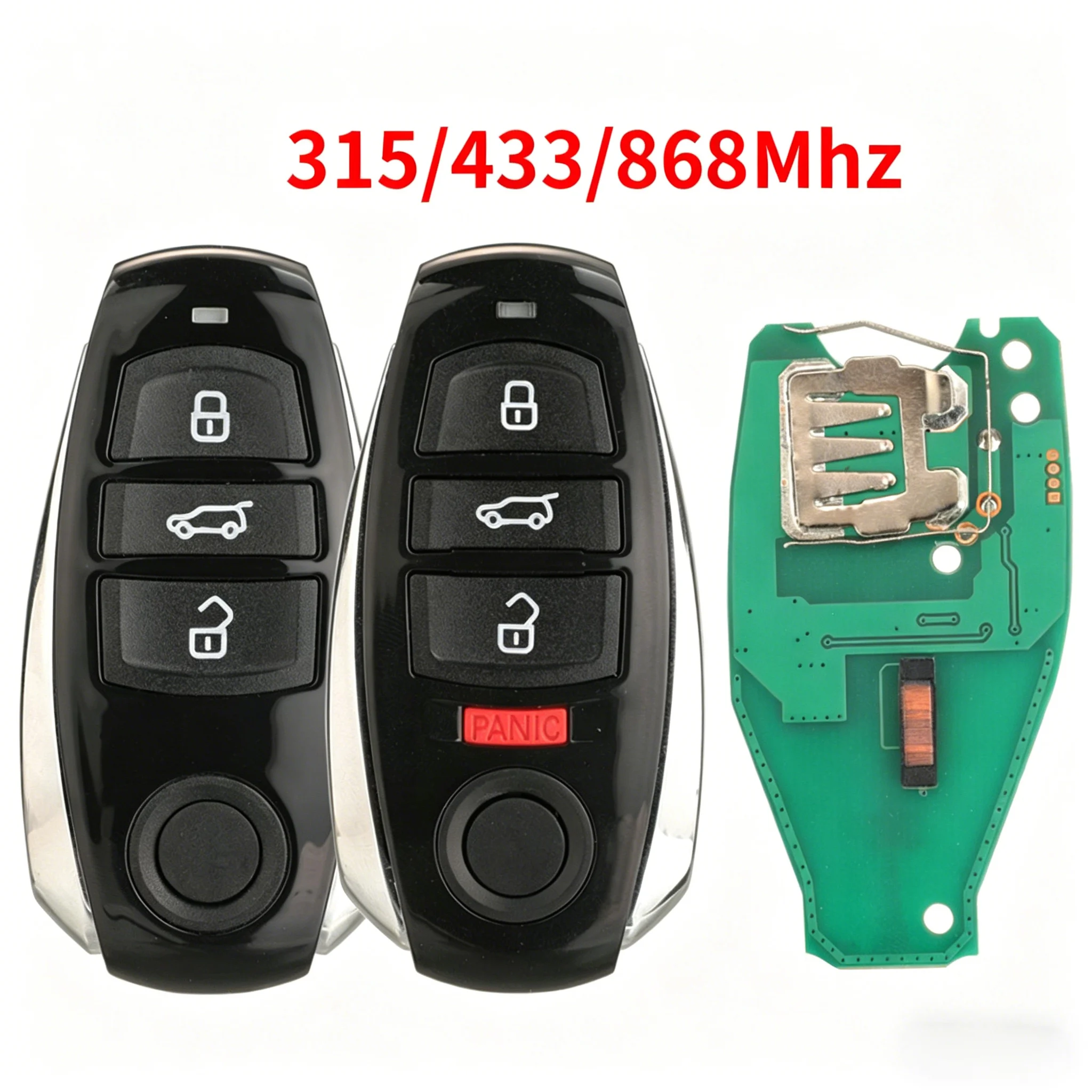 

3/4 Buttons Smart Remote Car Key PCF7945A AC Chip 315/433/868MHz For VW Volkswagen Touareg HU66 Uncut Blade Complete Key Fob