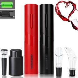 Electric Wine Bottle Opener Automatic Rechargeable Red Wine Corkscrew  or Battery Powered Wine Opener Tools Kitchen Bar Products