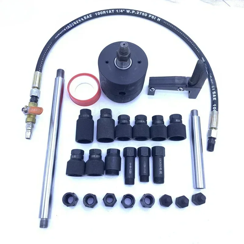 

Pneumatic disassembly of fuel injector with extension rod, Lama maintenance tool 1000NM