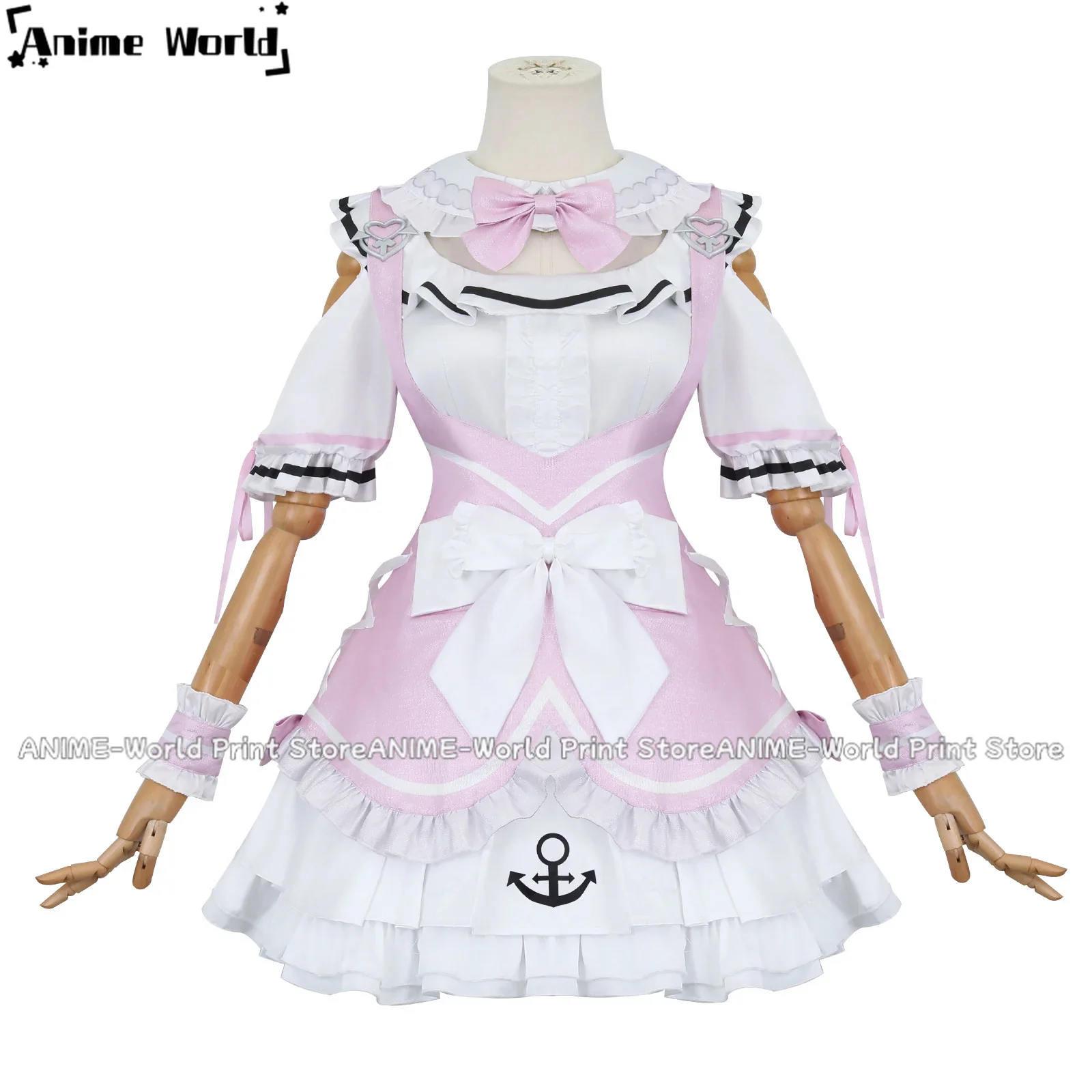 Virtual YouTuber Minato Aqua Minato Aqua Maid Dress Cosplay Costume