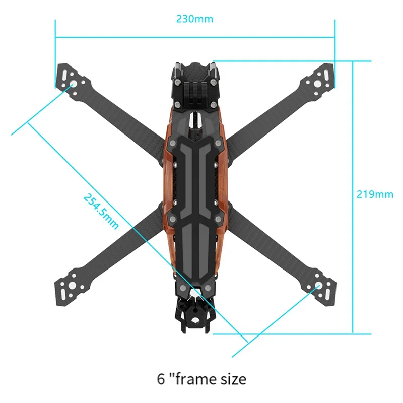GEP-Vapor-D O4 Pro Frame Drone Kit Carbon Fiber Frame For RC FPV Quadcopter Helicopter Replacement Partsabgi