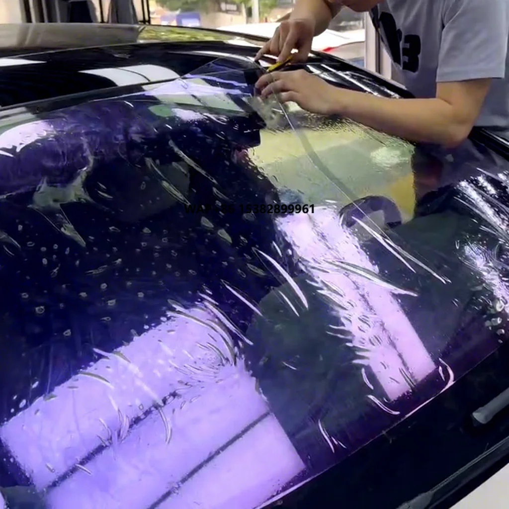 Yuxin 3 PLY Metal Color Changing Film 72%VLT Purple 100% UVR Windshield Film Chameleon Tint Chameleon Window Film