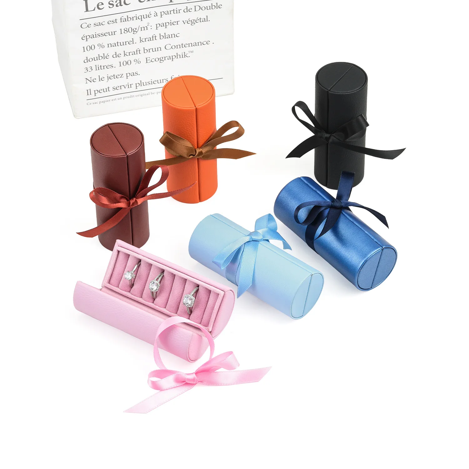 

Женская шкатулка для украшений из искусственной кожи, органайзер для серег, портативный футляр для колец и ожерелий, подарочная упаковка для хранения