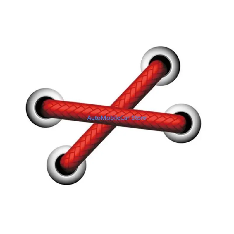 

G8TE Stereo Simulation for Cross Shoelaces Sticker Body Scratch Sticker Car Decora