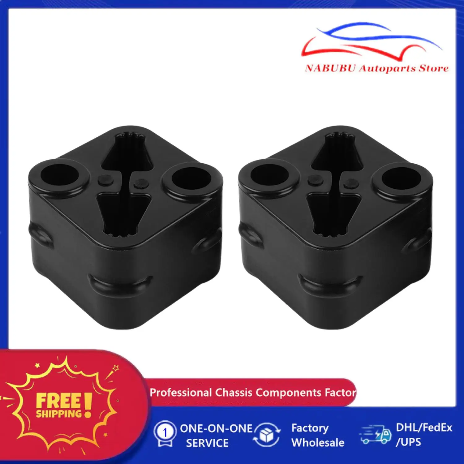 2pcs 68519121AA Isolator Muffler Rubber Hanger Vibration Dampener  68335439AA 68410310AA 68410310AB for Ram 1500 Truck 2019-2025