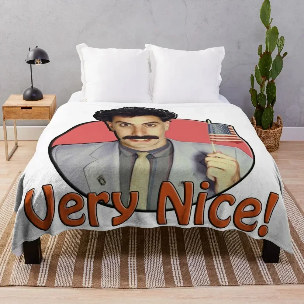 Borat, Very Nice! Throw Blanket Weighted Flannel Blankets