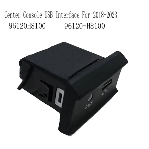 Imagen 2 del producto Consola central interfaz USB Hub USB puerto USB auxiliar para Kia Rio LX 96120-H8100 conector auxiliar USB para coche 96120H8100